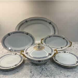 Thomas Bavaria The Brunswick Set of 4 Serving Platters & 4 Salad Plates